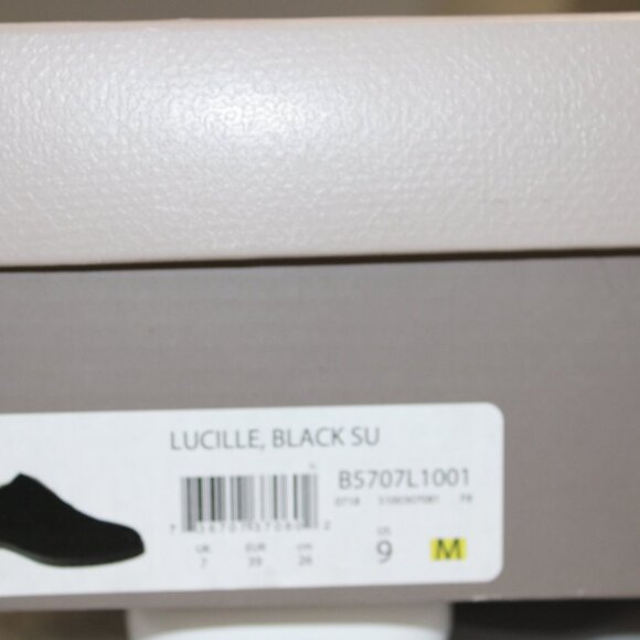 Franco Sarto Lucille Black Women's Leather Suede Shoe Size 9M - Picture 11 of 15